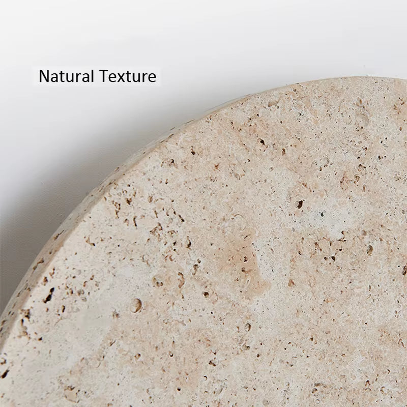 Natural Travertine Handmade Luxury Indoor Wall Lamp Eco-Friendly LED Decor Bedroom Bedside Living Room