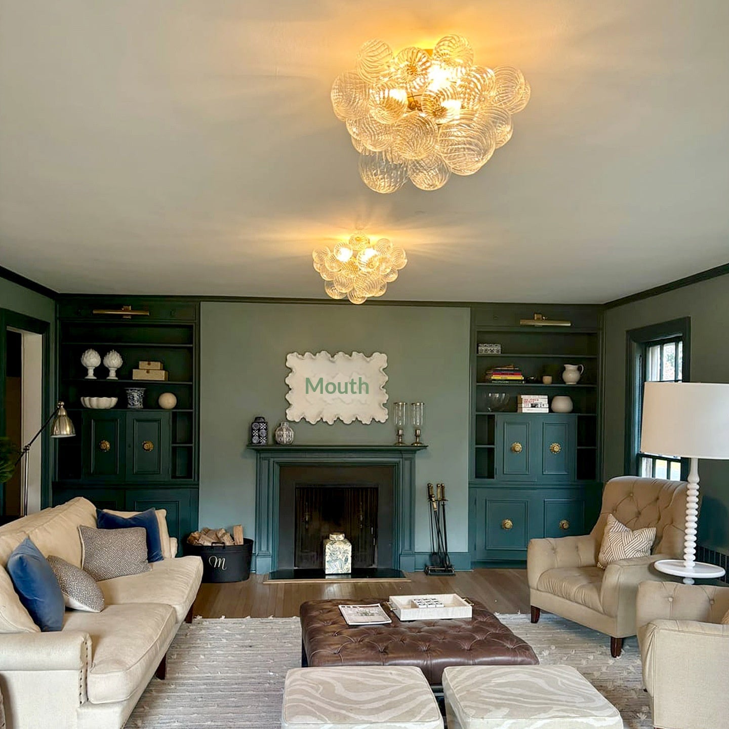 Aurelia Swirl Glass Bubble Chandelier